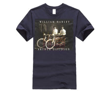 Load image into Gallery viewer, William Harley &amp; Arthur Davidson on Their Motorcycles, T-Shirt, All Sizes NWT Mens 2019 fashion Brand T Shirt O-Neck 100%cotton
