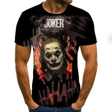 Load image into Gallery viewer, Hot Sale Clown T Shirt Men/women Joker Face 3D Printed Terror Fashion T-shirts size XXS-6XL
