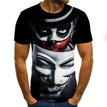 Load image into Gallery viewer, Hot Sale Clown T Shirt Men/women Joker Face 3D Printed Terror Fashion T-shirts size XXS-6XL
