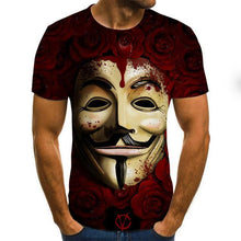 Load image into Gallery viewer, Hot Sale Clown T Shirt Men/women Joker Face 3D Printed Terror Fashion T-shirts size XXS-6XL
