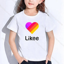 Load image into Gallery viewer, Hot Kids Likee Clothing Toddler Girl Tops LIKEE T Shirt In Boys Girls Teenagers School T-shirts Kpop Casual Students Costume
