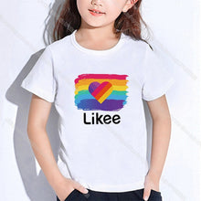 Load image into Gallery viewer, Hot Kids Likee Clothing Toddler Girl Tops LIKEE T Shirt In Boys Girls Teenagers School T-shirts Kpop Casual Students Costume
