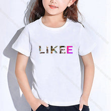 Load image into Gallery viewer, Hot Kids Likee Clothing Toddler Girl Tops LIKEE T Shirt In Boys Girls Teenagers School T-shirts Kpop Casual Students Costume
